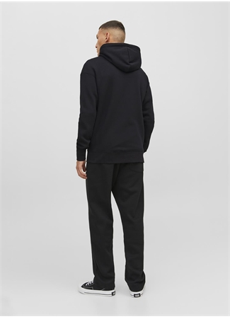 Jack & Jones Kapüşon Yaka Siyah Erkek Sweatshırt 12241691_JORVESTERBRO SWEAT ZIP HOO_5