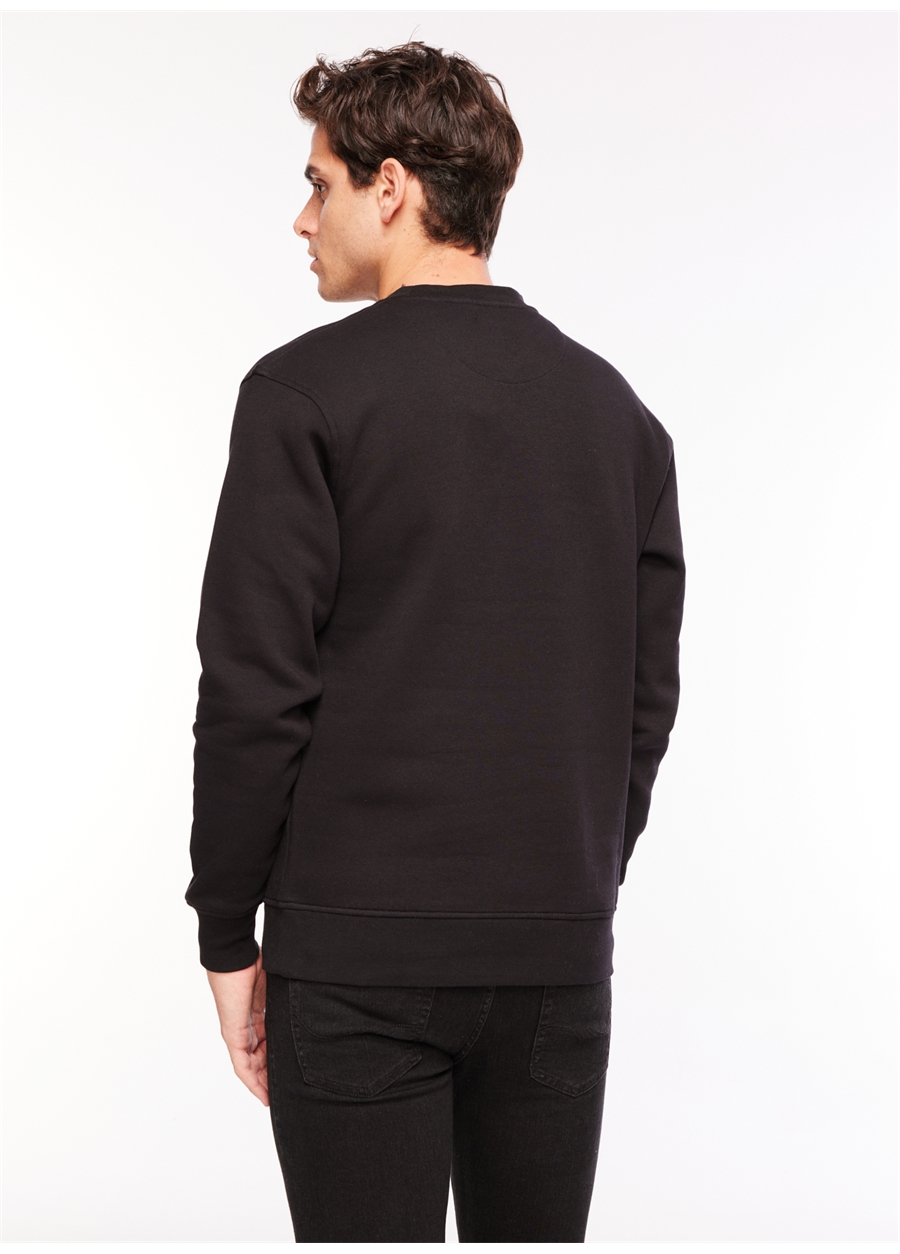 Jack & Jones Bisiklet Yaka Siyah Erkek Sweatshırt 12241694_JORVESTERBRO SWEAT CREW NE_4