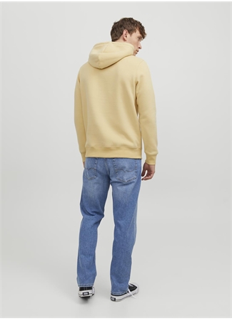 Jack & Jones Kapüşon Yaka Sarı Erkek Sweatshırt 12242197_JORDALSTON BRANDING SWEAT_2