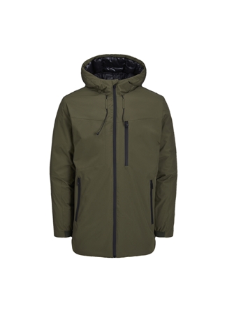 Jack & Jones Haki Erkek Mont 12243225_JCOPAYNE PARKA LN_4