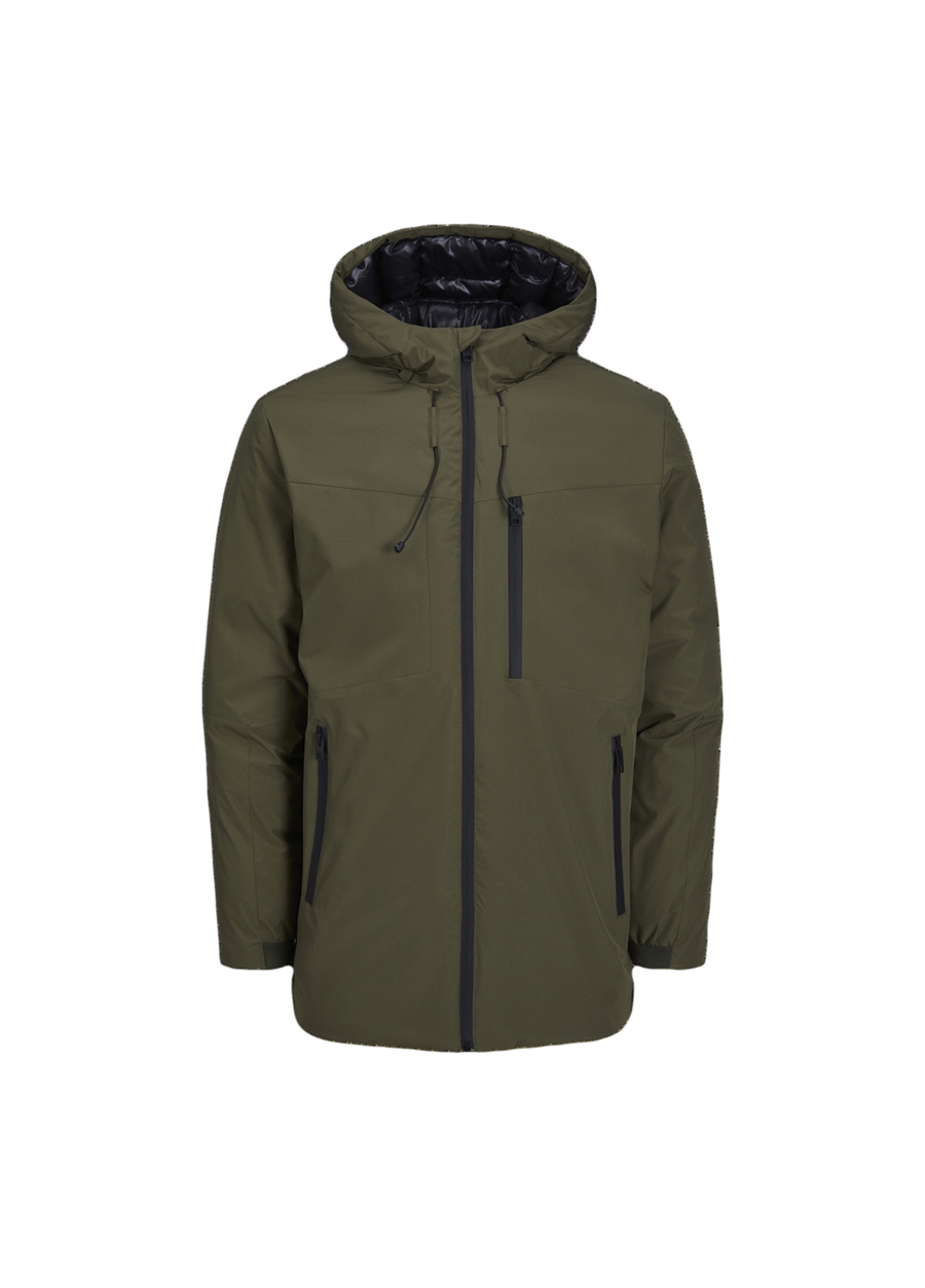 Jack & Jones Haki Erkek Mont 12243225_JCOPAYNE PARKA LN_4