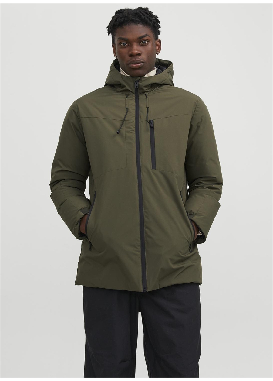 Jack & Jones Haki Erkek Mont 12243225_JCOPAYNE PARKA LN_1