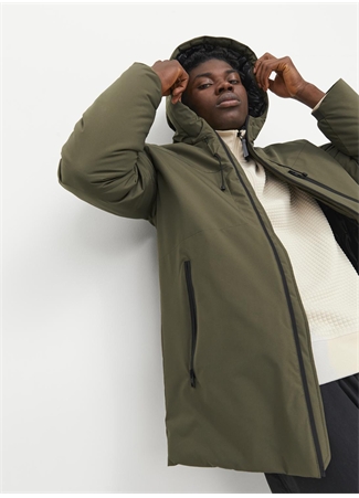 Jack & Jones Haki Erkek Mont 12243225_JCOPAYNE PARKA LN