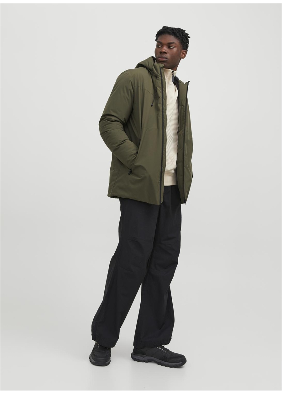 Jack & Jones Haki Erkek Mont 12243225_JCOPAYNE PARKA LN_2