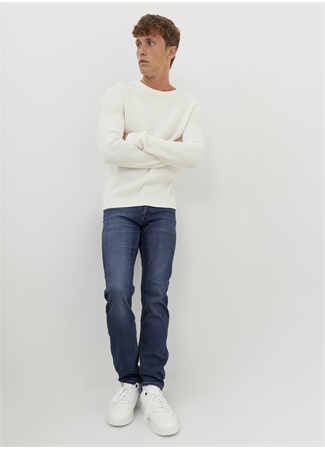 Jack & Jones 12243821_JJIGLENN JJICON SQ 317 Erkek Düşük Bel Slim Fit Denim Pantolon