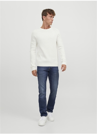 Jack & Jones 12243821_JJIGLENN JJICON SQ 317 Erkek Düşük Bel Slim Fit Denim Pantolon_4