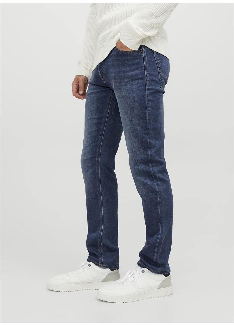 Jack & Jones 12243821_JJIGLENN JJICON SQ 317 Erkek Düşük Bel Slim Fit Denim Pantolon_7