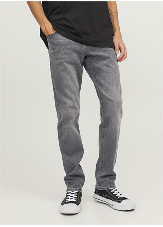 Jack & Jones 12243599_JJIGLENN JJORIGINAL SQ 349 Siyah Erkek Düşük Bel Slim Fit Denim Pantolon_2