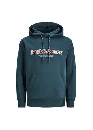 Jack & Jones Kapüşon Yaka Koyu Yeşil Erkek Sweatshırt 12246802_JORLAKEWOOD SWEAT HOOD BF_2