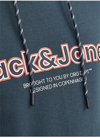 Jack & Jones Kapüşon Yaka Koyu Yeşil Erkek Sweatshırt 12246802_JORLAKEWOOD SWEAT HOOD BF_3