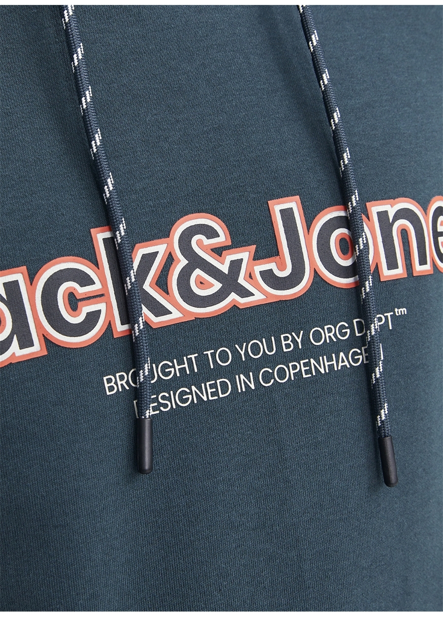 Jack & Jones Kapüşon Yaka Koyu Yeşil Erkek Sweatshırt 12246802_JORLAKEWOOD SWEAT HOOD BF_3