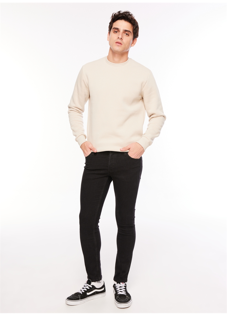 Jack & Jones 12246949_JJIGLENN JJORIGINAL SQ 356 Siyah Erkek Düşük Bel Slim Fit Denim Pantolon_1