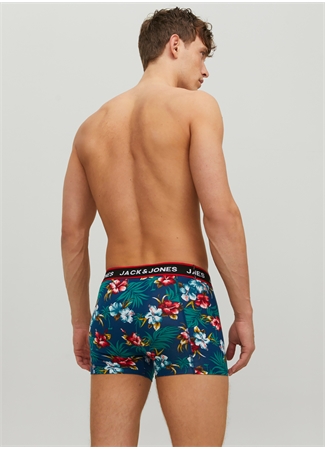 Jack & Jones Lacivert Erkek Boxer 12250980_JACRED FLOWER TRUNK_1