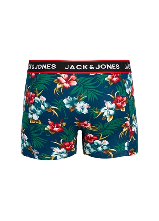 Jack & Jones Lacivert Erkek Boxer 12250980_JACRED FLOWER TRUNK_0