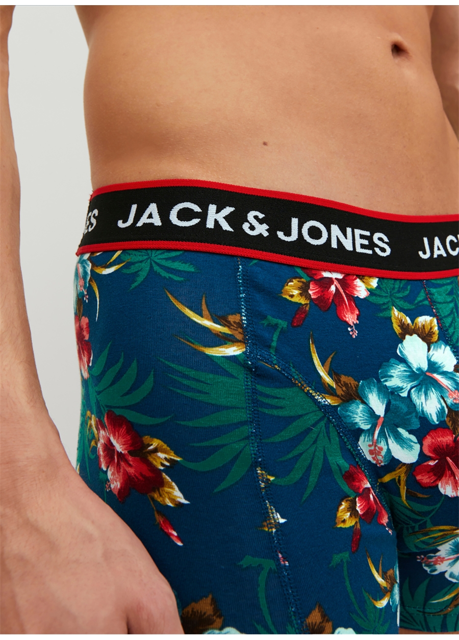 Jack & Jones Lacivert Erkek Boxer 12250980_JACRED FLOWER TRUNK_3