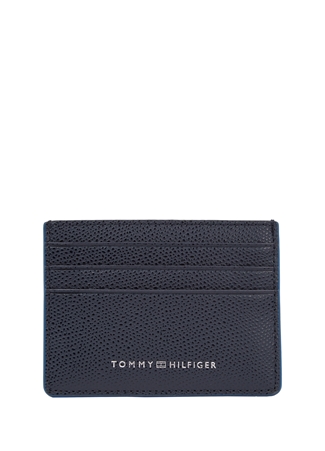 Tommy Hilfiger Lacivert Erkek Kartlık TH STRUC LEATHER CC HOLDER