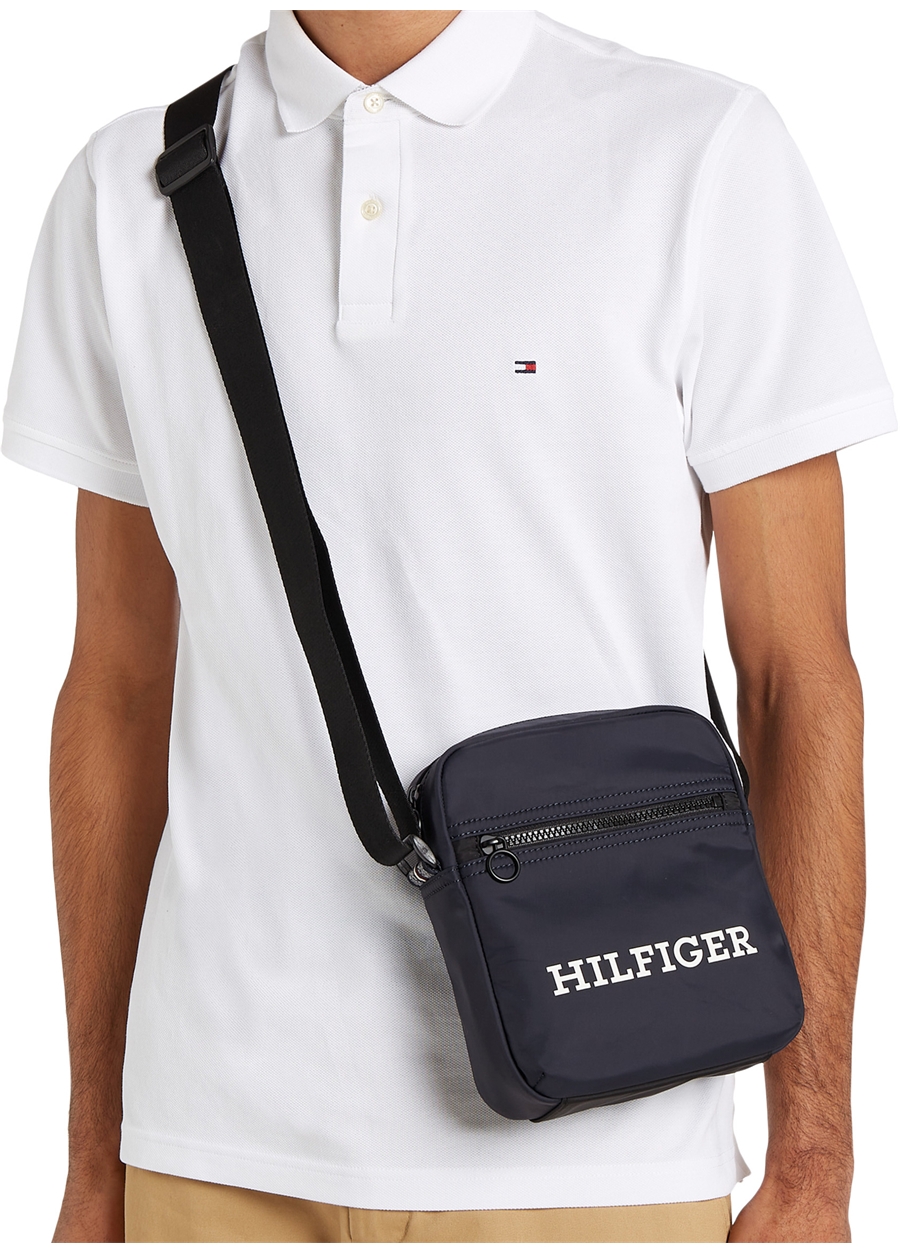 Tommy Hilfiger Lacivert Erkek 19X21x6 Cm Postacı Çantası HILFIGER MINI REPORTER_4