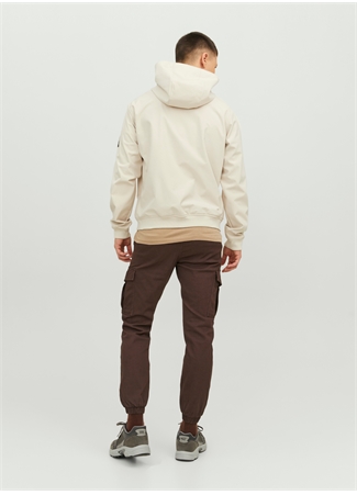 Jack & Jones Standart Krem Erkek Ceket 12236300_JJEBASIC SOFTSHELL HOOD NO_1