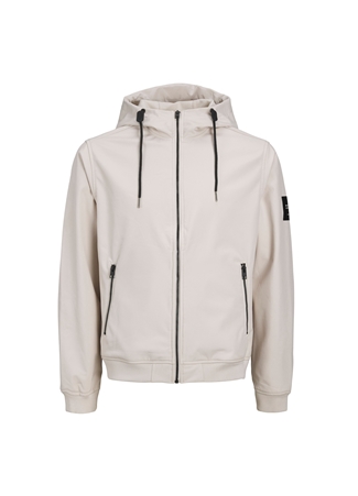 Jack & Jones Standart Krem Erkek Ceket 12236300_JJEBASIC SOFTSHELL HOOD NO_2