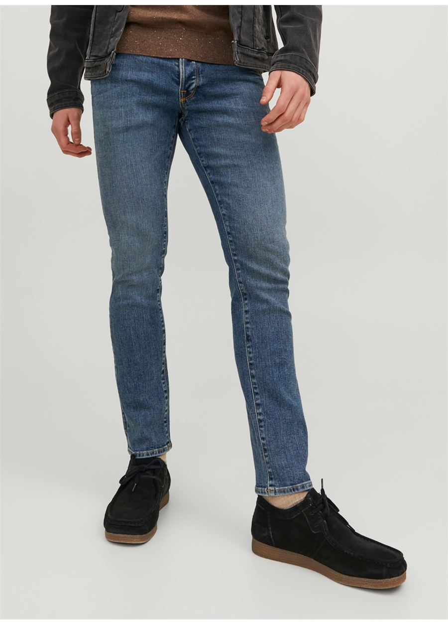 Jack & Jones 12237294_JJIGLENN JJFOX SBD 948 NOO Erkek Düşük Bel Slim Fit Denim Pantolon_0