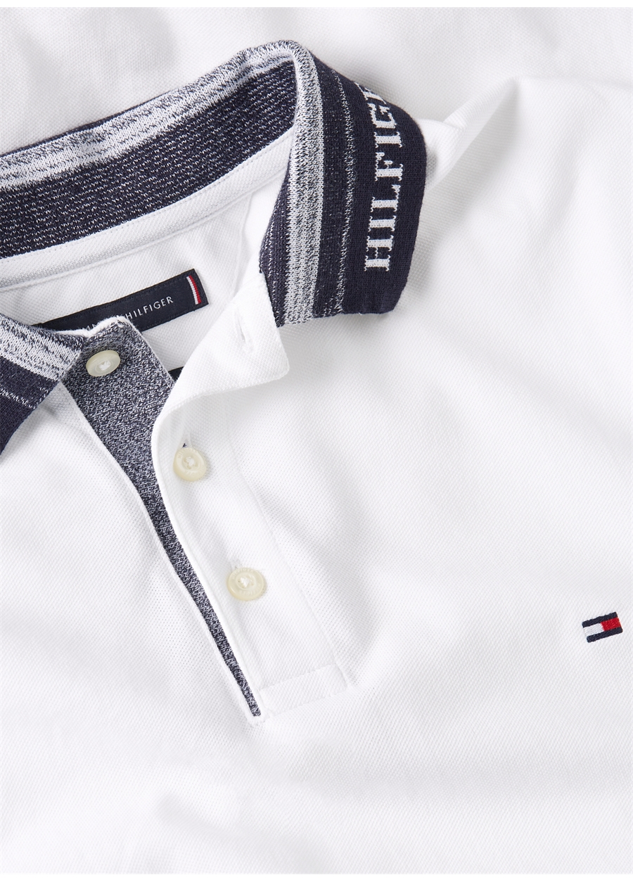 Tommy Hilfiger Beyaz Erkek Polo T-Shirt MW0MW31679YBR_3