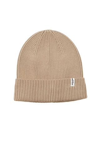 Jack & Jones Bej Erkek Bere 12193386_JACBRINK BEANIE NOOS