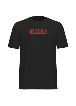 Levis Bisiklet Yaka Baskılı Siyah T-Shirt A2082-0122_LSESS RELAXED FIT TEE BO_2