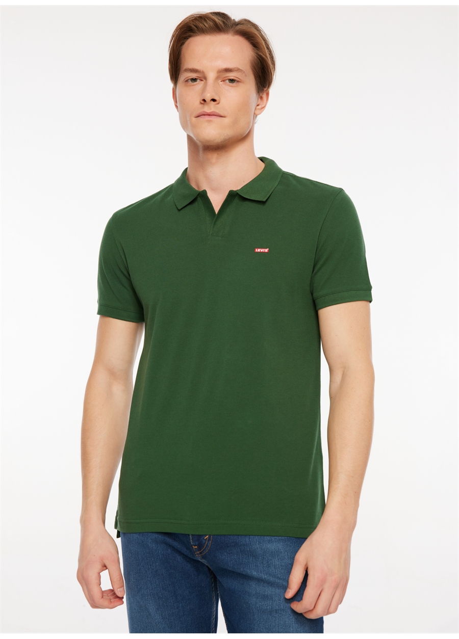 Levis Düz Yeşil Erkek Polo T-Shirt 39675-0029_BLRMT JOHNNY COLLAR POLO