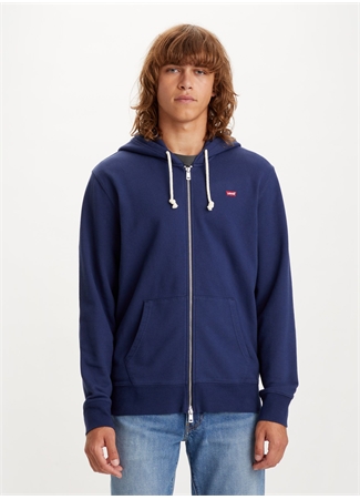 Levis Kapüşon Yaka Mavi Erkek Sweatshırt A7770-0000_NEW ORGNL ZIP UP TR NAVA