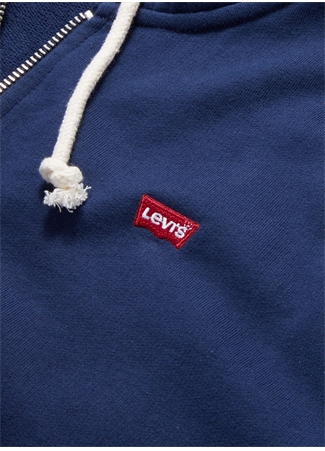 Levis Kapüşon Yaka Mavi Erkek Sweatshırt A7770-0000_NEW ORGNL ZIP UP TR NAVA_4