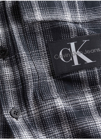 Calvin Klein Jeans Normal Beyaz Düz Erkek Gömlek J30J323967YAF_2