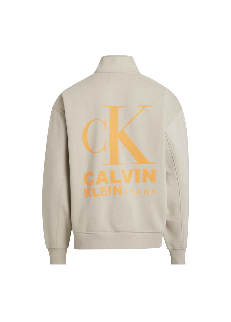 Calvin Klein Jeans Bej Erkek Sweatshırt J30J324100PED_2