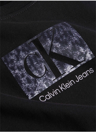 Calvin Klein Jeans Bisiklet Yaka Baskılı Siyah Kadın T-Shirt J20J221631_1