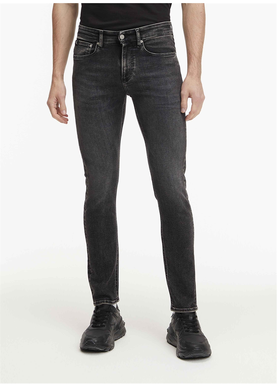 Calvin Klein Jeans Normal Siyah Erkek Denim Pantolon J30J3233691BY
