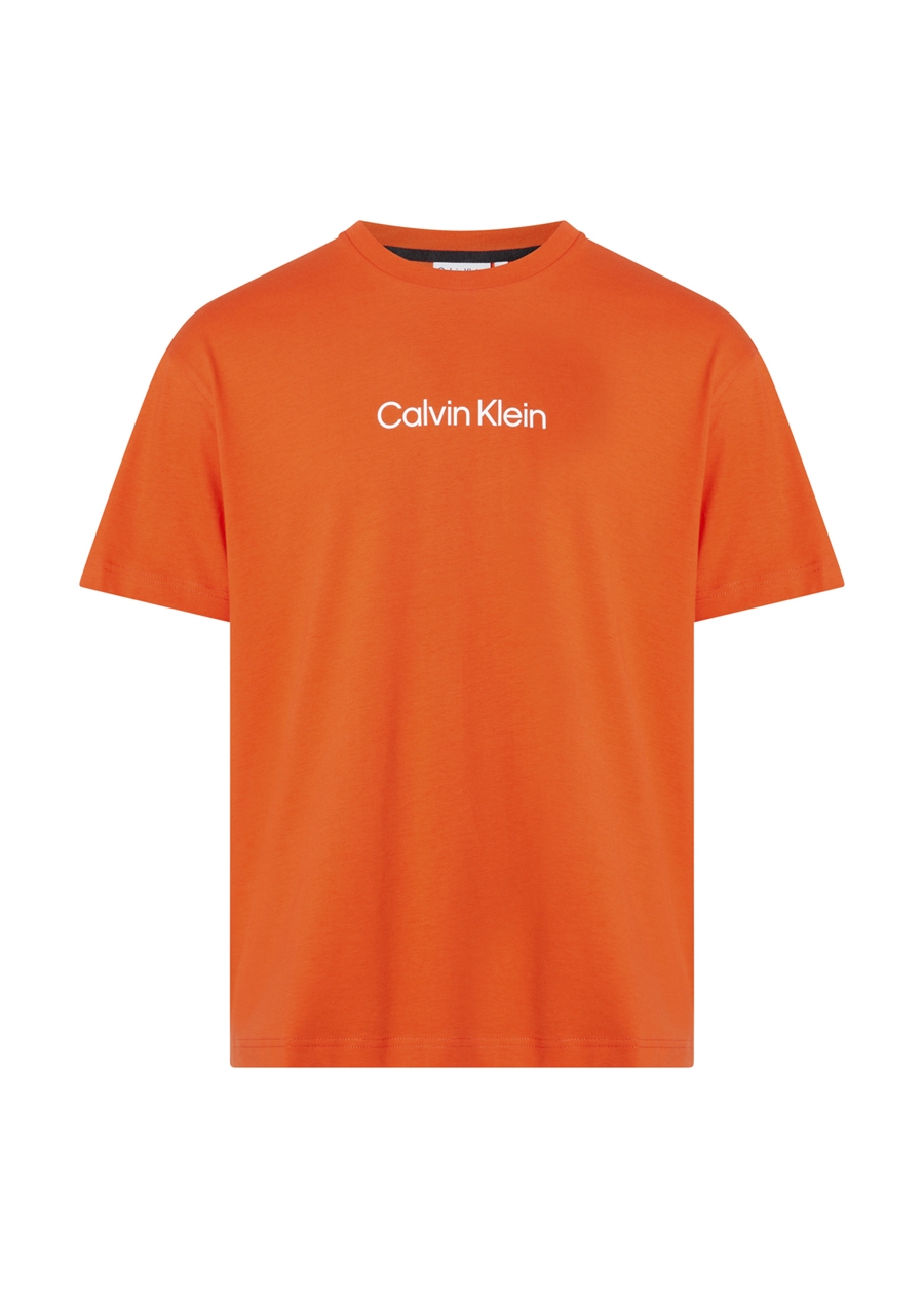 Calvin Klein Bisiklet Yaka Turuncu Erkek T-Shirt K10K111346SB1