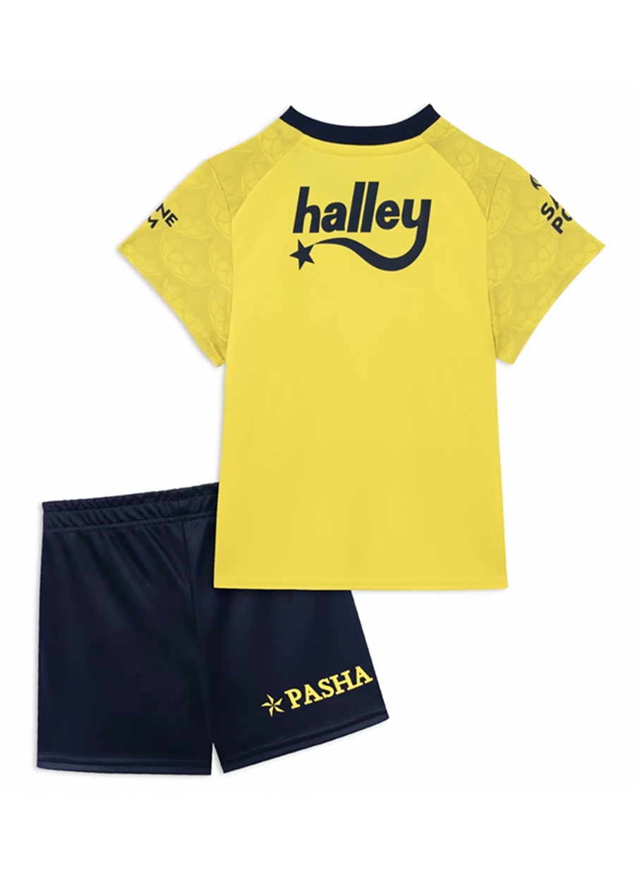 Puma Sarı Erkek Çocuk Bisiklet Yaka Kısa Kollu Düz Forma 77201104 FSK Away Babykit_1