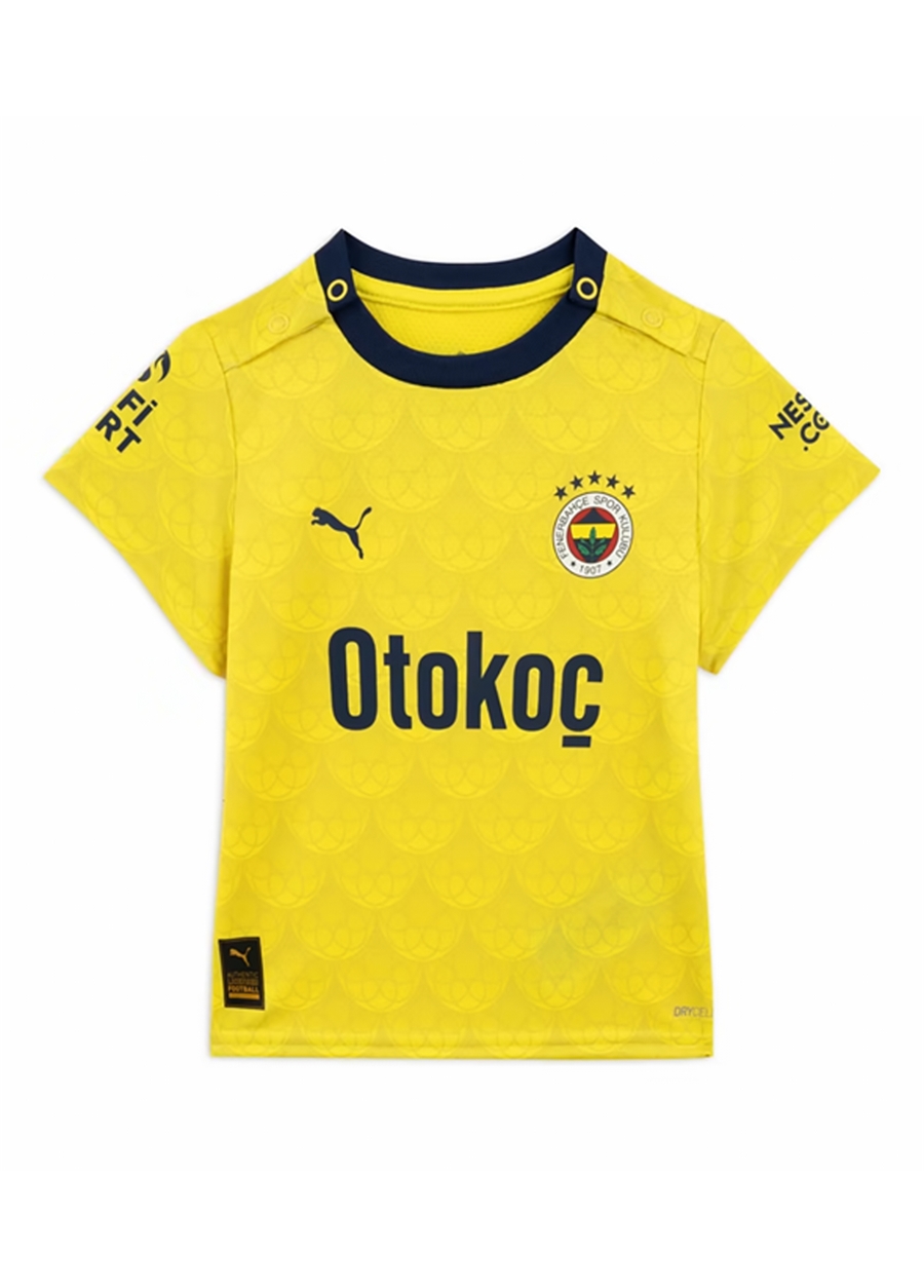 Puma Sarı Erkek Çocuk Bisiklet Yaka Kısa Kollu Düz Forma 77201104 FSK Away Babykit_2