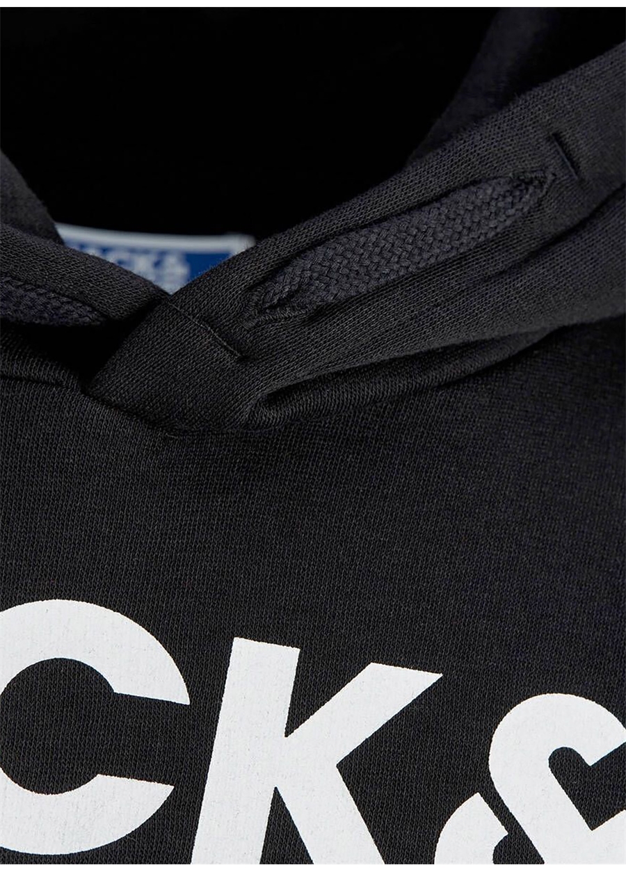 Jack & Jones Siyah Erkek Çocuk Sweatshirt JJECORP LOGO SWEAT HOOD NOOS JNR_2