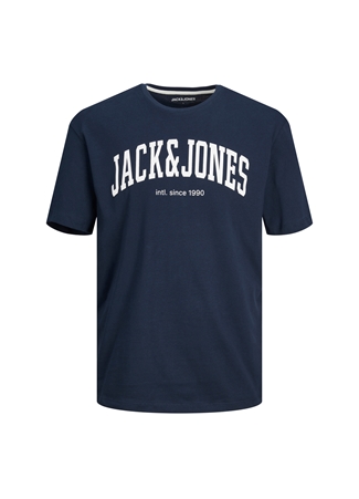 Jack & Jones Baskılı Lacivert Erkek Çocuk T-Shirt JJEJOSH TEE SS CREW NECK NOOS JNR