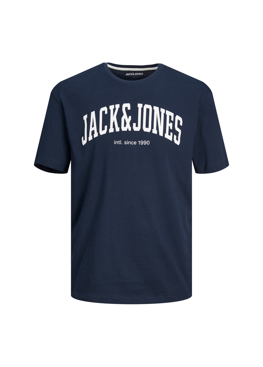 Jack & Jones Baskılı Lacivert Erkek Çocuk T-Shirt JJEJOSH TEE SS CREW NECK NOOS JNR_0