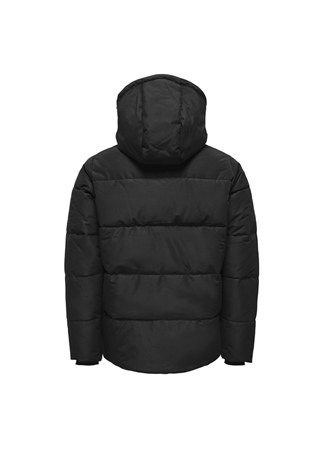 Only & Sons Siyah Erkek Mont ONSCARL LIFE QUILTED JACKET NOOS OT_5