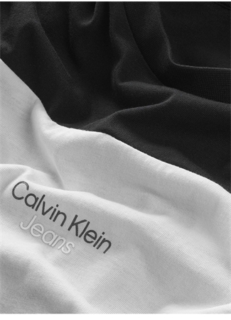 Calvin Klein Düz Siyah Erkek Çocuk T-Shirt IB0IB01771BEH_2