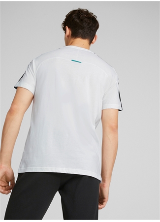 Puma Beyaz Erkek Bisiklet Yaka T-Shirt 53490503-MAPF1 MT7 Tee_1