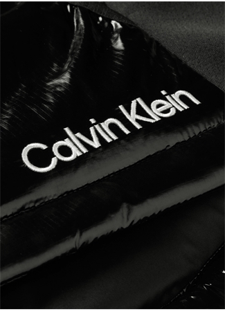 Calvin Klein Siyah Kadın Kapüşonlu Şişme Yelek 00GWF3O509BAE HYBRID - Padded Vest_3