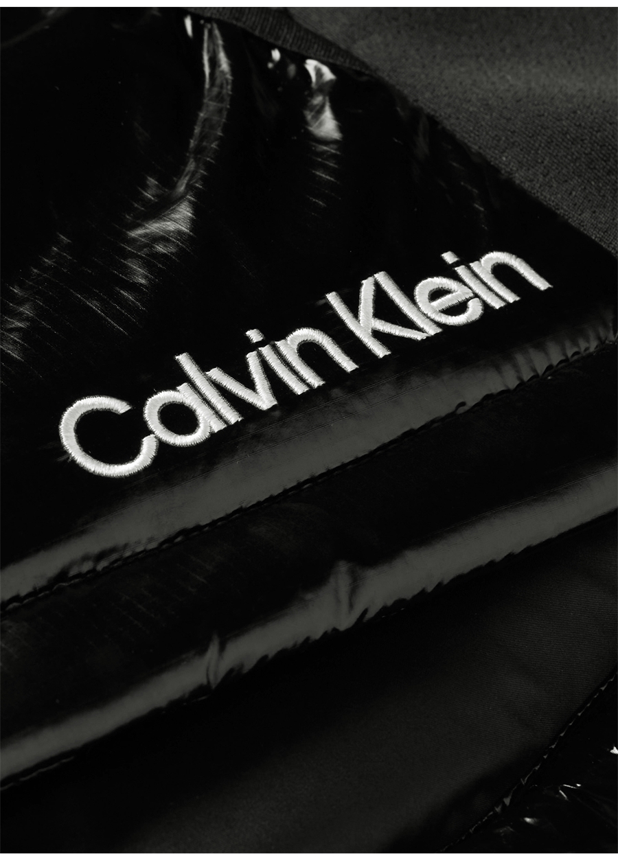 Calvin Klein Siyah Kadın Kapüşonlu Şişme Yelek 00GWF3O509BAE HYBRID - Padded Vest_3