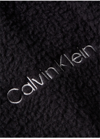 Calvin Klein Siyah Kadın Dik Yaka Sweatshirt 00GWF3W327BAE HYBRID - Sherpa Pullo_2