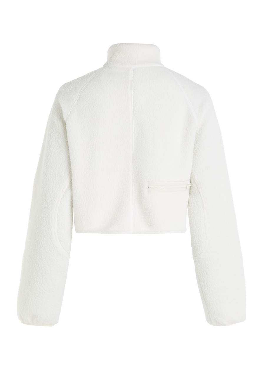 Pullo - - Yaka Sweatshirt Hybrid Dik Kadın Calvin | 00Gwf3w327de0 1710504 Boyner Beyaz Sherpa Klein