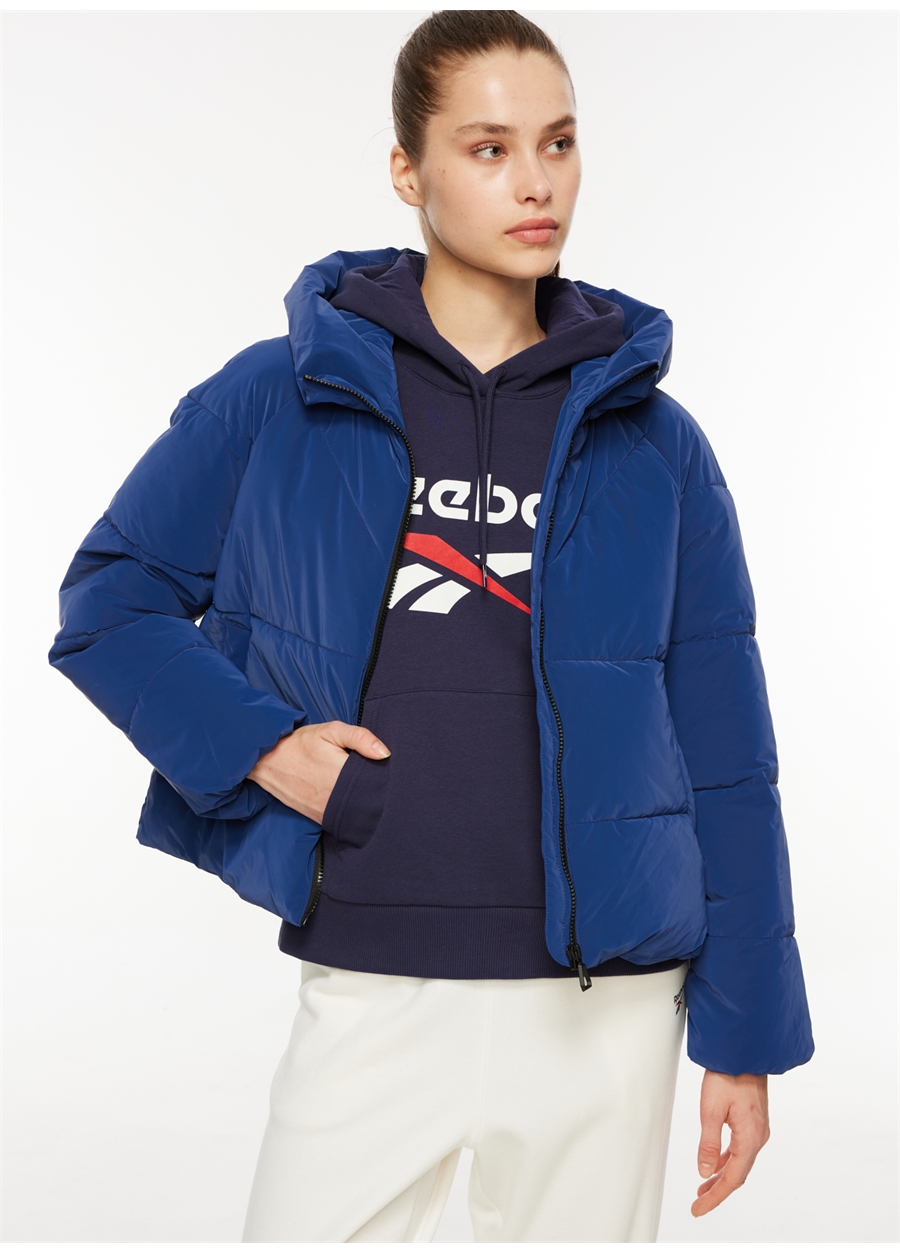 Only Mavi Kadın Kapüşon Yaka Mont 15318451 ONLECE PUFFER JACKET CS OTW_1