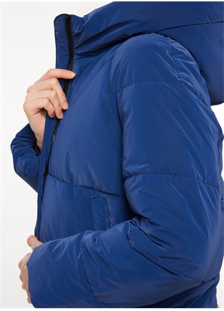 Only Mavi Kadın Kapüşon Yaka Mont 15318451 ONLECE PUFFER JACKET CS OTW_4