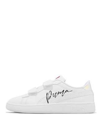 Puma Beyaz Kız Çocuk Yürüyüş Ayakkabısı 39257401 Puma Smash 3.0 L Crystal V